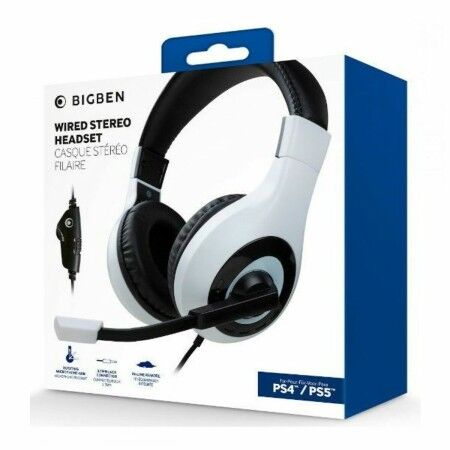 Gaming Headset with Microphone Bigben PS5HEADSETV1WHITE